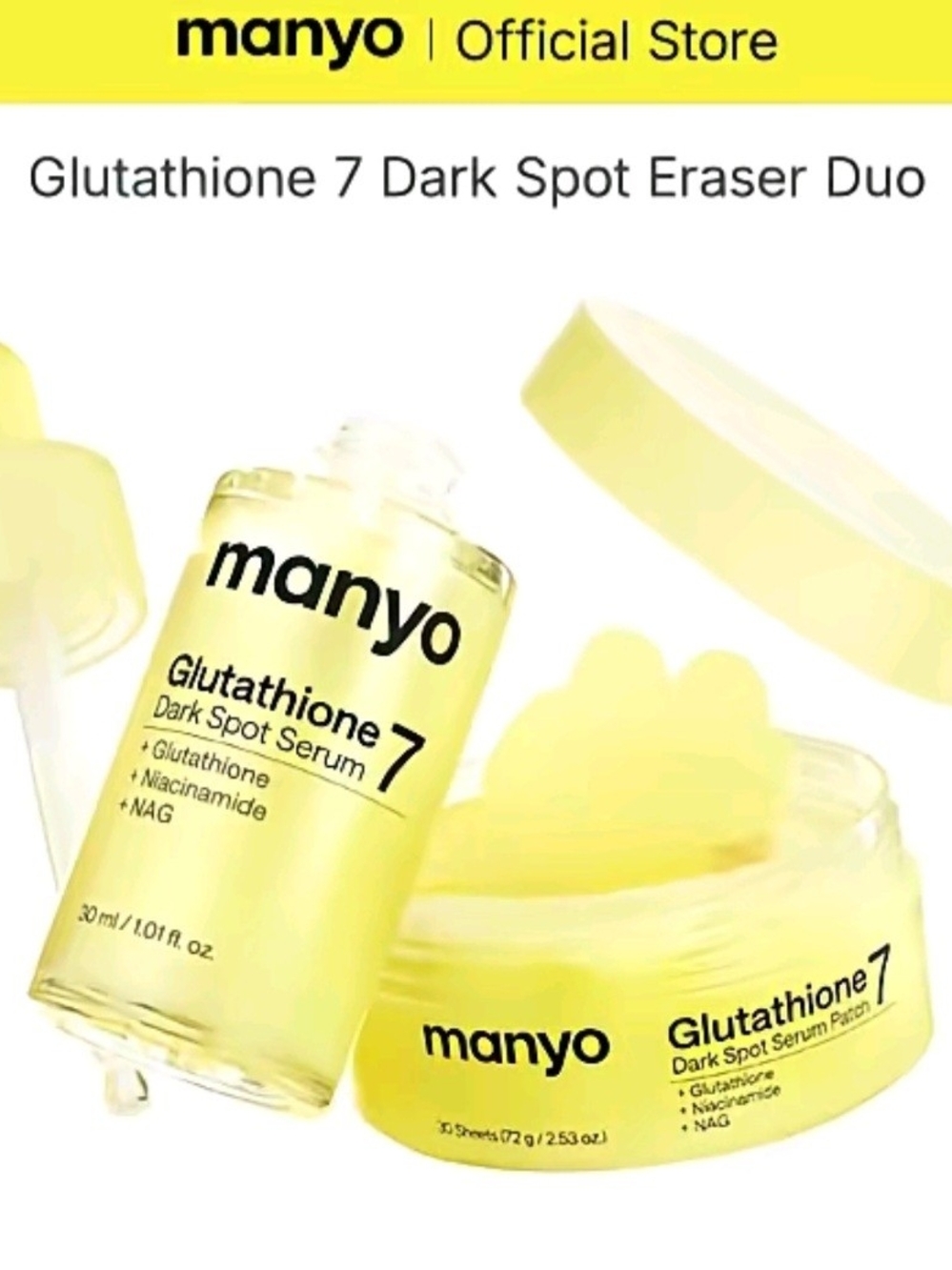 Glutathione 7 Dark Spot Serum Duo – Yellow Brightening Set